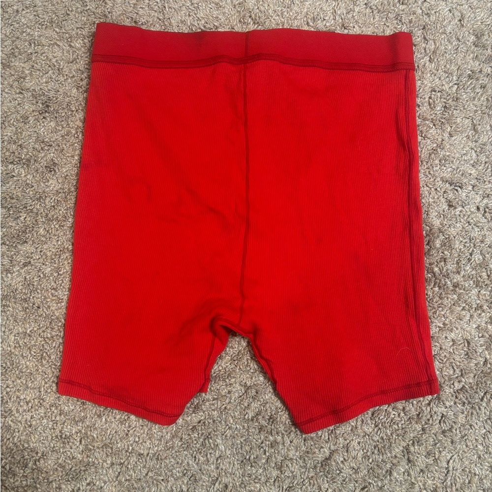 SKIMS Ribbed Boxers - Bold Red - Picture 3 of 4